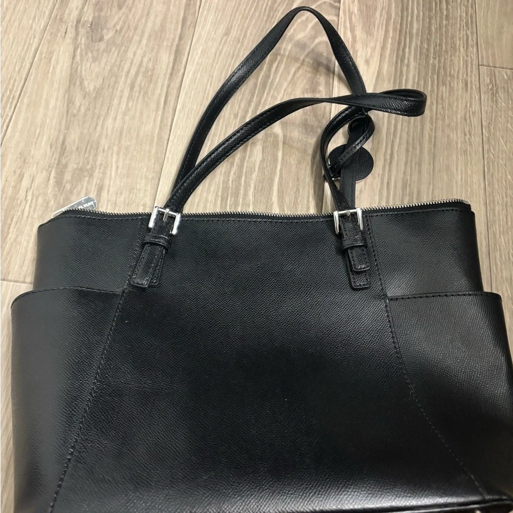 Michael Kors Black Saffiano Leather Tote - Picture 6 of 8